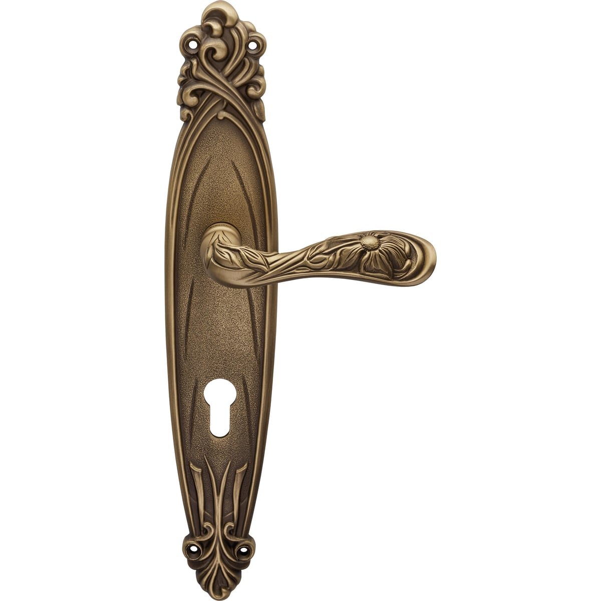 Arte 1165 PL — Door handle on backplate Arte | Linea Calì Door handle on backplate Arte — Linea Calì 1165 PL - Image 1