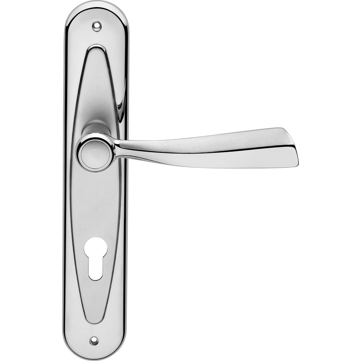 Elika 990 PL — Door handle on backplate Elika | Linea Calì Door handle on backplate Elika — Linea Calì 990 PL - Image 1