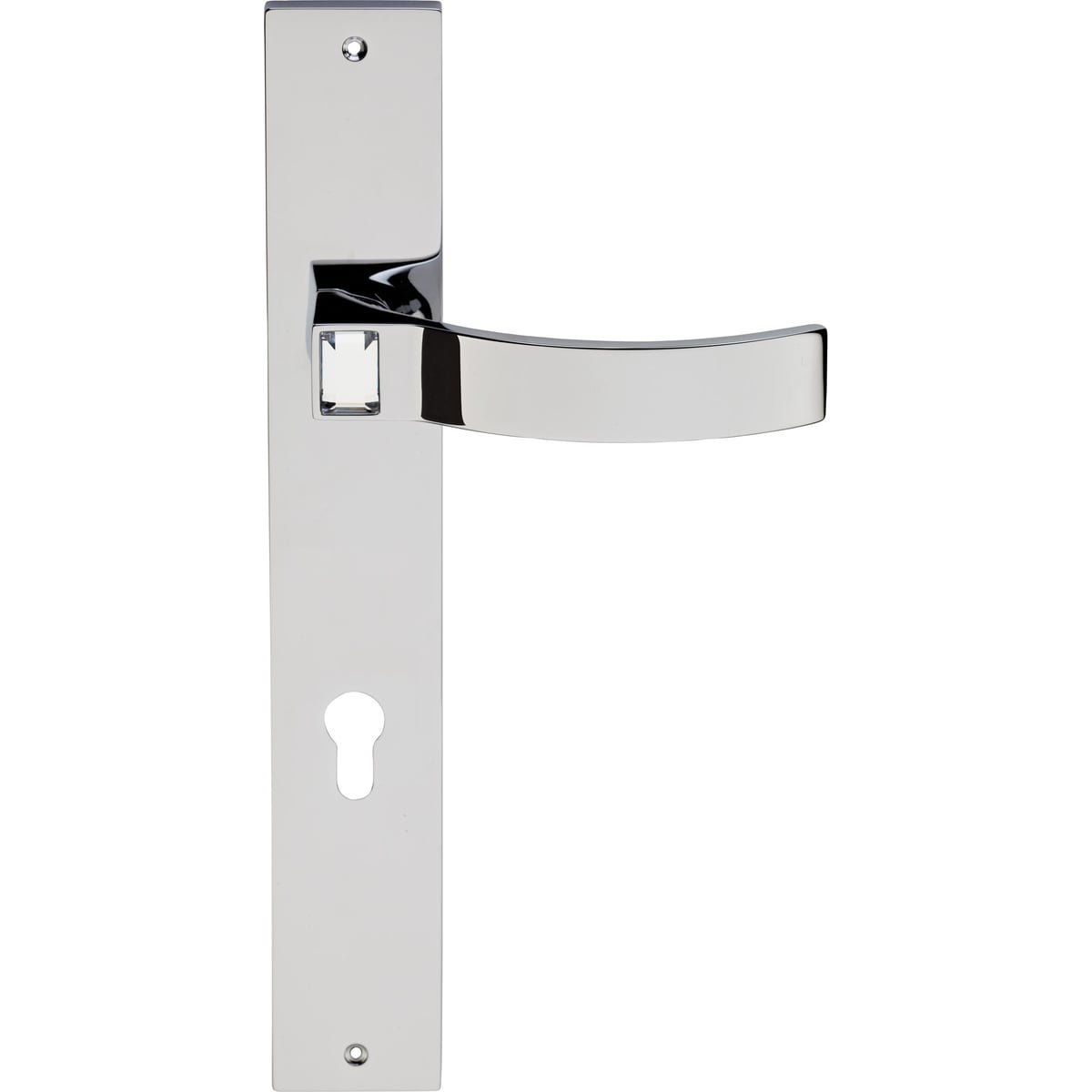 Elios Crystal 1340 PL — Door handle on backplate Elios Crystal | Linea Calì Door handle on backplate Elios Crystal — Linea Calì 1340 PL - Image 1