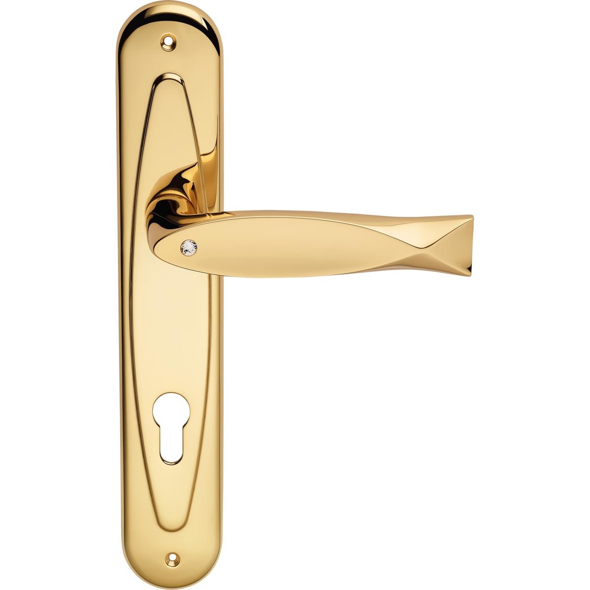 lcbulk-fish-crystal-700pl Maniglia con placca Fish Crystal — Linea Calì 700 PL - immagine 1