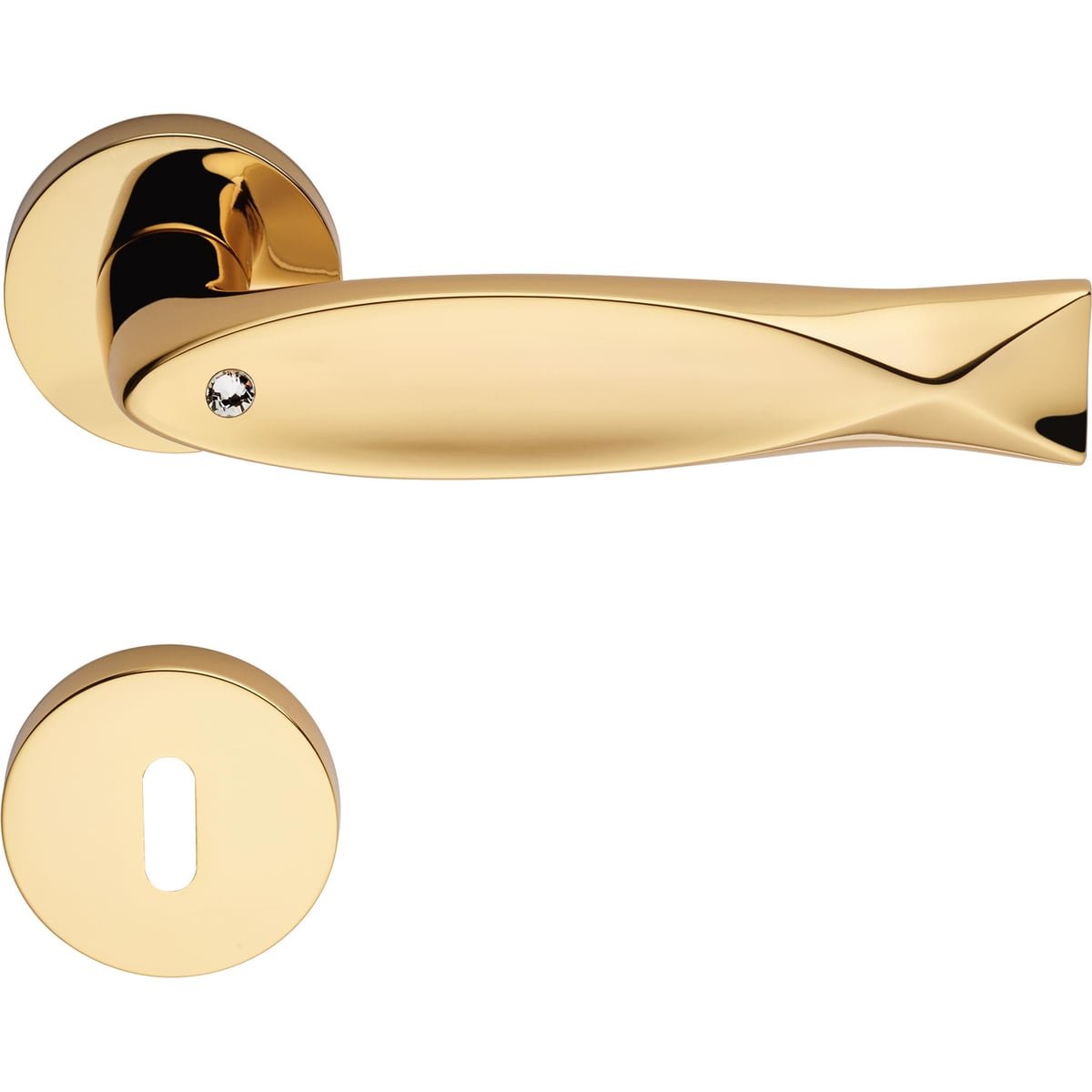 Fish Crystal 700 RB 023 — Door handle Fish Crystal | Linea Calì Door handle Fish Crystal — Linea Calì 700 RB 023 - Image 1