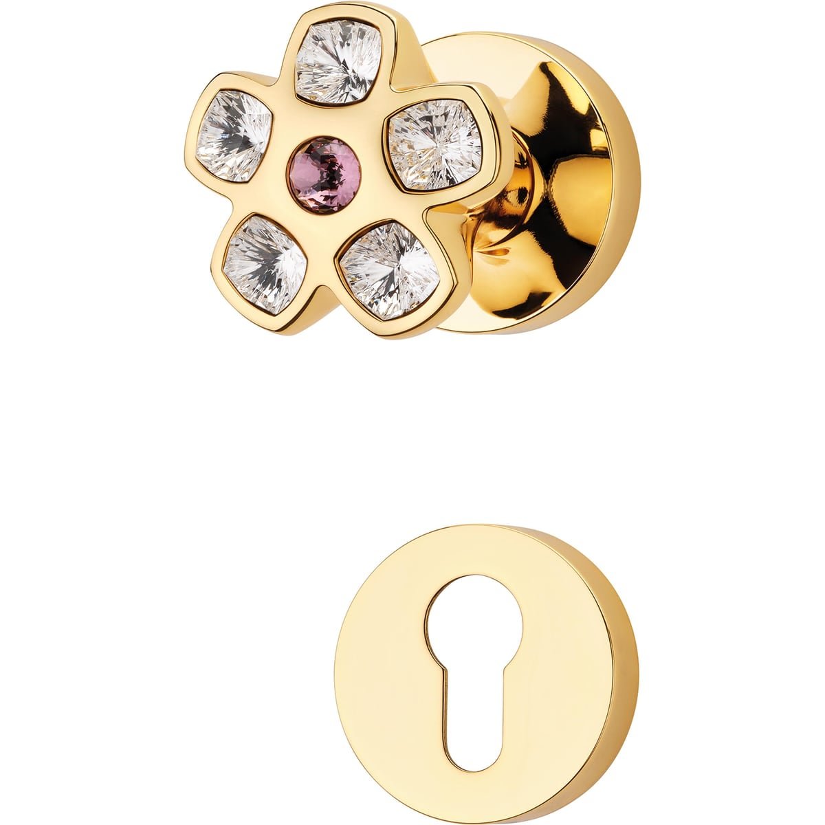 Flory 1747 PG 023 — Turning door knob Flory | Linea Calì Turning door knob Flory — Linea Calì 1747 PG 023 - Image 1