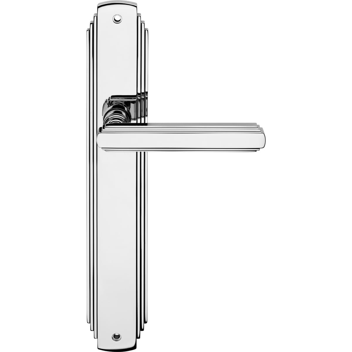 Glamor 1555 PL — Door handle on backplate Glamor | Linea Calì Door handle on backplate Glamor — Linea Calì 1555 PL - Image 1