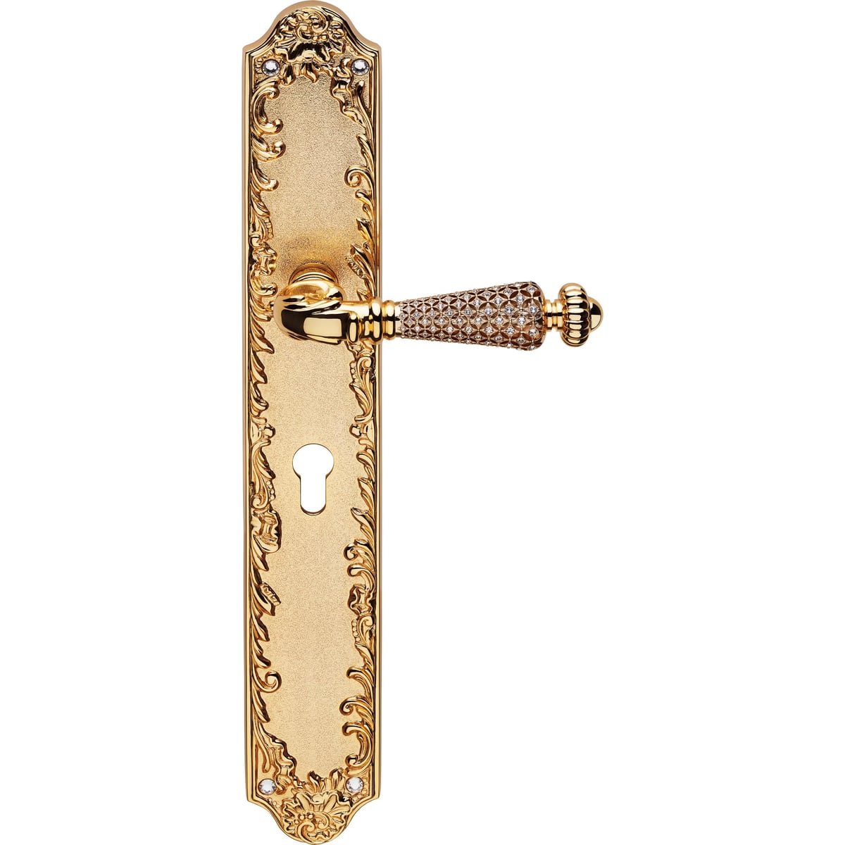 Jewel 1750 PL — Door handle on backplate Jewel | Linea Calì Door handle on backplate Jewel — Linea Calì 1750 PL - Image 1