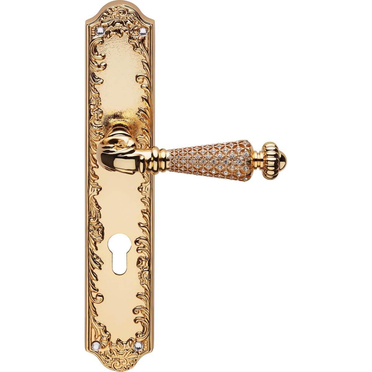 Jewel 1751 PL — Door handle on backplate Jewel | Linea Calì Door handle on backplate Jewel — Linea Calì 1751 PL - Image 1
