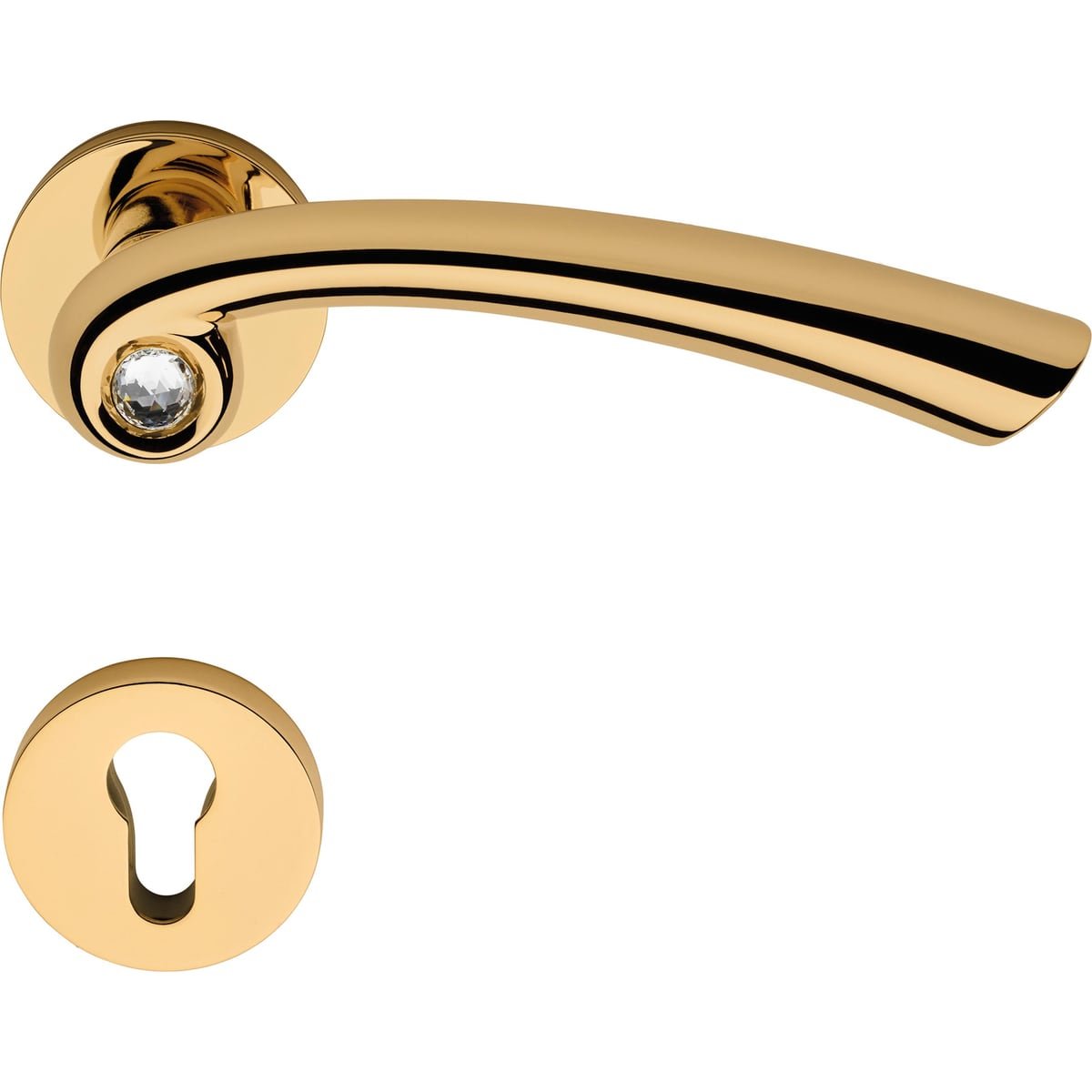 Nau Crystal 1549 RB 023 — Door handle Nau Crystal | Linea Calì Door handle Nau Crystal — Linea Calì 1549 RB 023 - Image 1