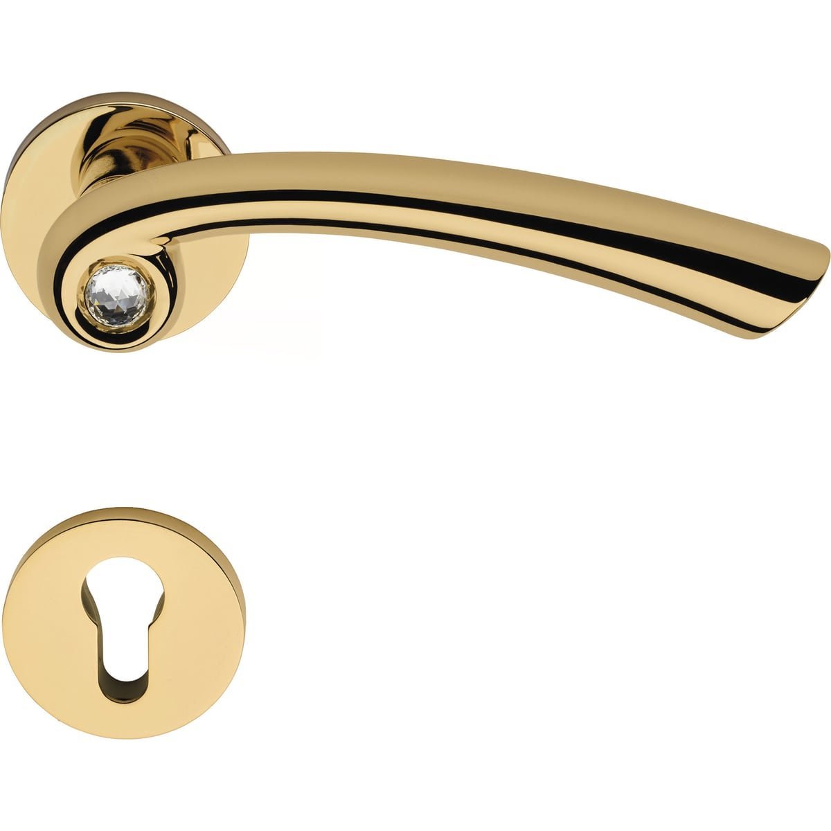 Nau Crystal 1549 RB 025 — Door handle Nau Crystal | Linea Calì Door handle Nau Crystal — Linea Calì 1549 RB 025 - Image 1