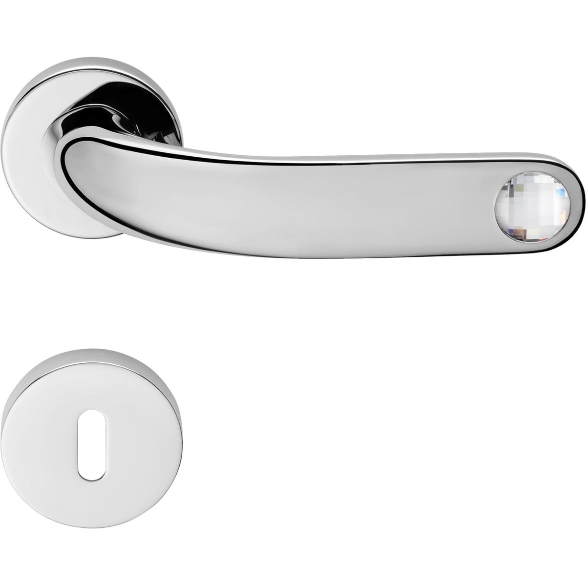 Point Crystal 1596 RB 023 — Door handle Point Crystal | Linea Calì Door handle Point Crystal — Linea Calì 1596 RB 023 - Image 1