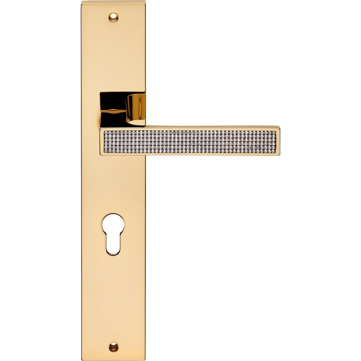 Zen Mesh 1151 PL — Door handle on backplate Zen Mesh | Linea Calì Door handle on backplate Zen Mesh — Linea Calì 1151 PL - Image 1