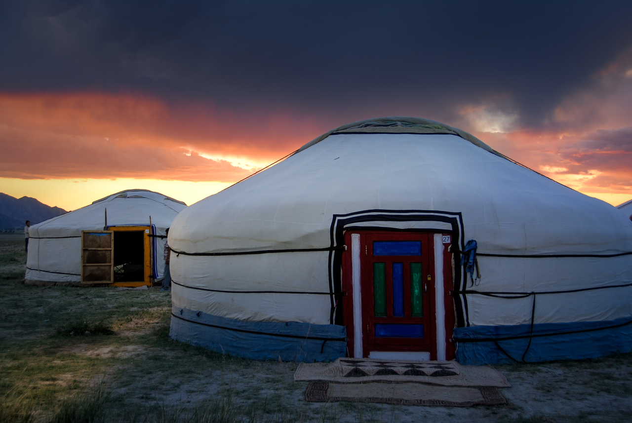 Foto di una yurta