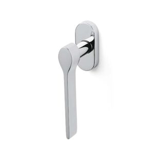 Discover the Martellina DK Ala Olivari window handle: modern design, functionality and elegance in different polished and satin chrome finishes