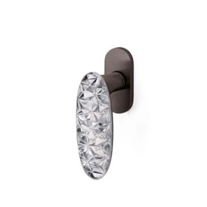 WINDOW HANDLE DK CRYSTAL DIAMOND OLIVARI SUPERANTHRACITE SATIN HAMMER