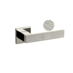 DOOR HANDLE DIANA CHEVRON OLIVARI LOW Polished SuperNickel