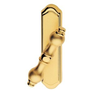 Martellina per finestra Aldar Linea Calì, quadro 7 mm, finitura oro